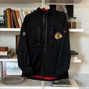 Chicago Blackhawks Fanatics Authentic Pro Full Zip Windbreaker Jacket Mens Med